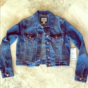 Cropped Denim Jean Jacket - S